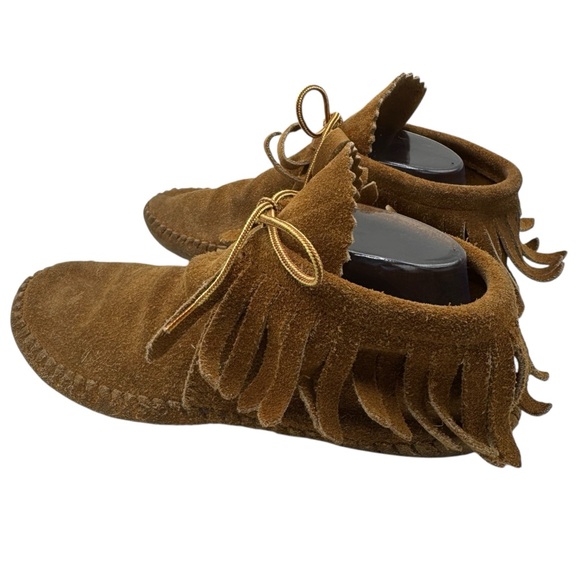 Taos Footwear Brown Suede Moccasins - 10.5” heel to toe - US W 10.5 / M 9.5 - Picture 6 of 11